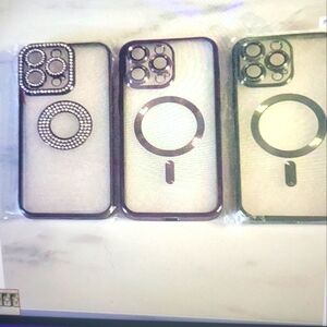 Iphone 14 pro max luxury plating flash diamond